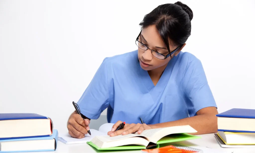 practitioner studying